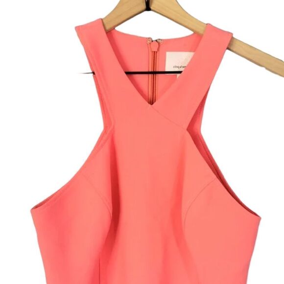 Cinq à Sept Melina Halter Cutaway Midi Dress 2 - Picture 4 of 11